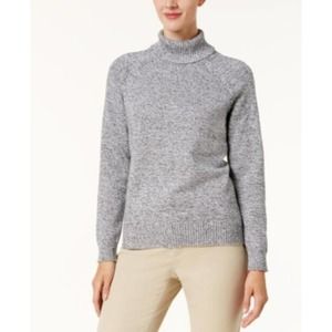 Karen Scott Petite Cotton Turtleneck Sweater